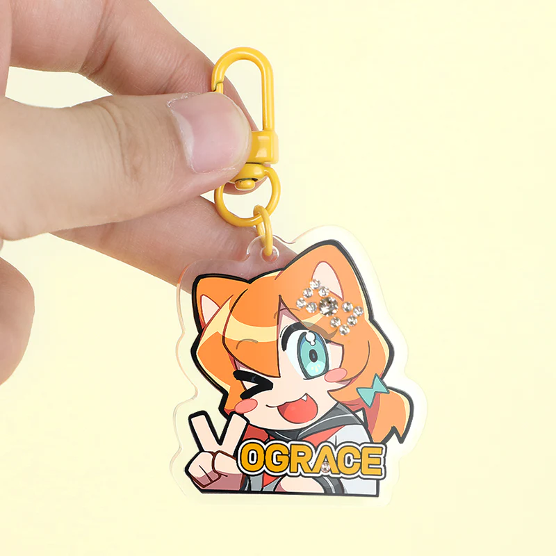 Custom Acrylic Rhinestone Keychain - Image 10