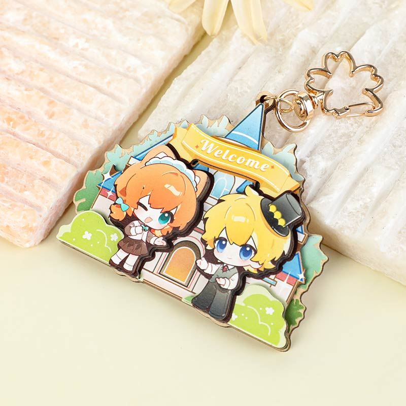 Custom Layered Wood Keychain - Image 8