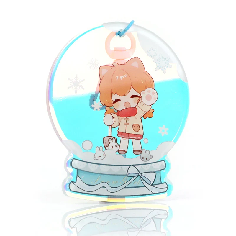 Custom Rainbow Acrylic Rounding Keychains - Image 9