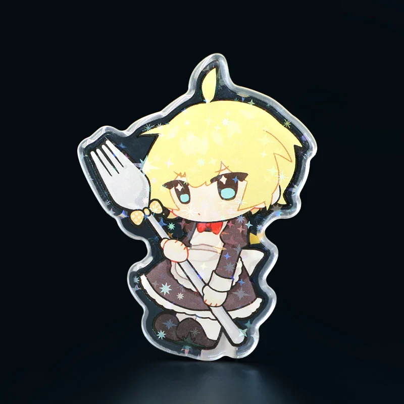 Custom Rounding Clear Acrylic Pins