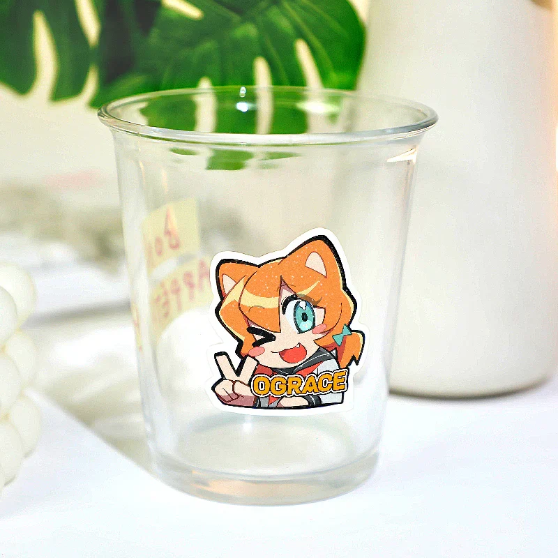 Custom Sand Glitter Frosted Stickers - Image 4
