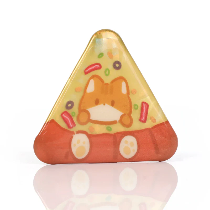 Custom Triangle Glitter Button Pins - Image 13