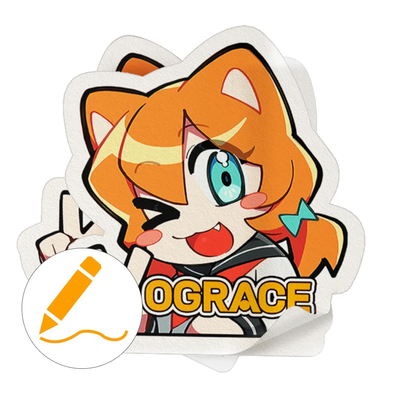 Custom Writing Paper Stickers